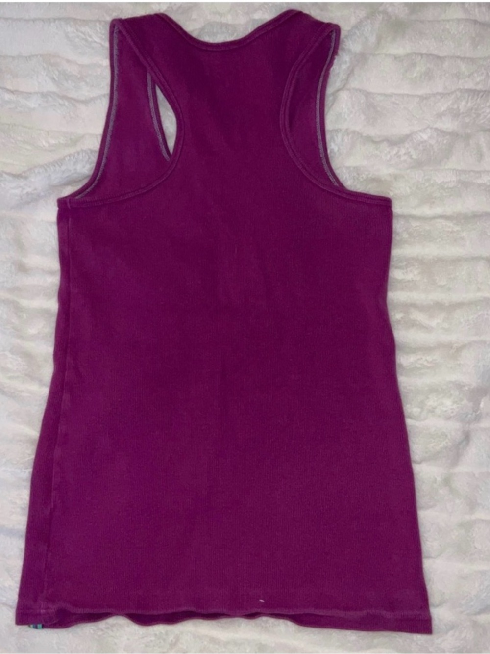TNA Purple Ribbed Tank Top - Picture 4 of 4